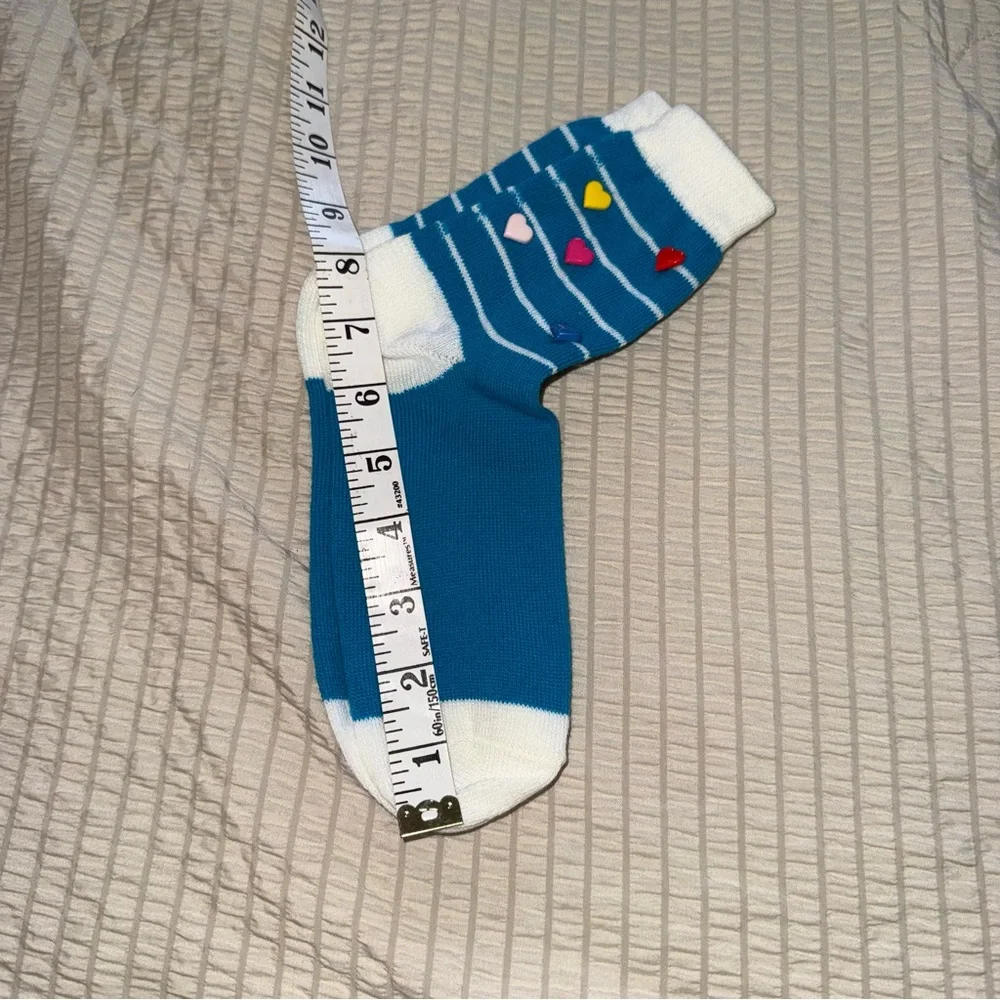 NWOT Deadstock 80s Vintage Striped Beaded Socks